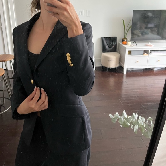 Brooks Brothers Navy Tailored Blazer - Picture 2 of 8